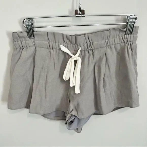Aritzia Wilfred Montrouge Shorts Light Grey Pull On Paperbag Shorts - Picture 5 of 14